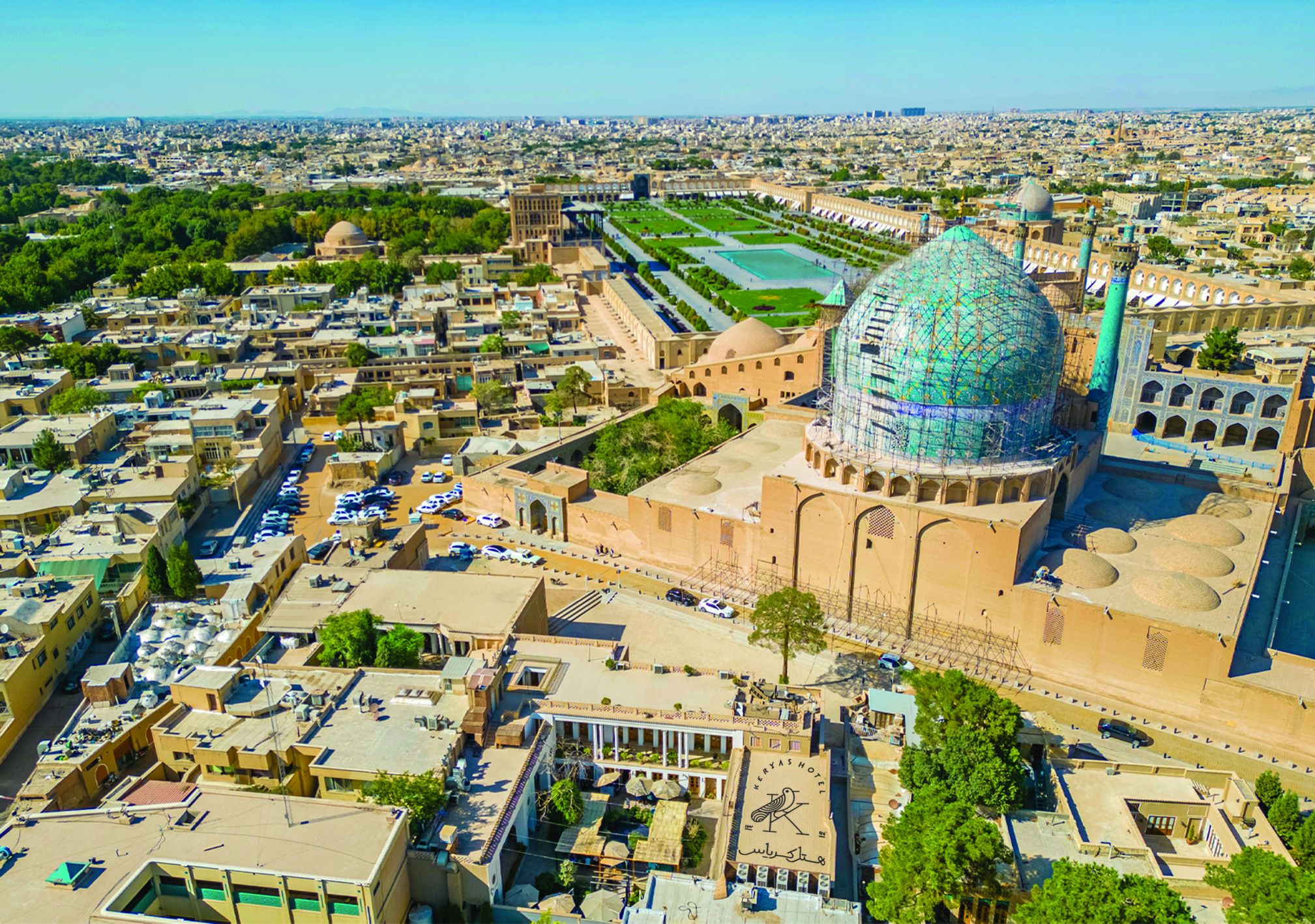 لوکیشن بوتیک هتل کریاس - میدان نقش جهان اصفهان